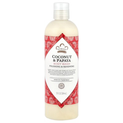 Nubian Heritage Body Wash, Coconut & Papaya, 13 fl oz (384 ml)