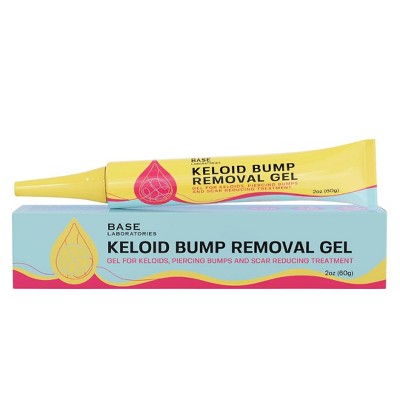 Base Laboratories Keloid Bump Removal Gel - Scar Treatment Gel | Keloid Scar Removal | Soothing Piercing Aftercare Gel - (2 oz)