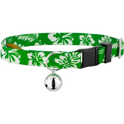Country Brook Petz Kelly Green Hawaiian Cat Collar