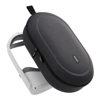 Syntech Medium Hard Carrying Case Compatible with Meta Quest 3S/Oculus Quest 3/2/Pro/Pico4 Accessories VR Headset with Elite Strap, Black