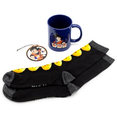 Culturefly LLC Dragon Ball Z Goku Mug, Socks, and Ornament Bundle