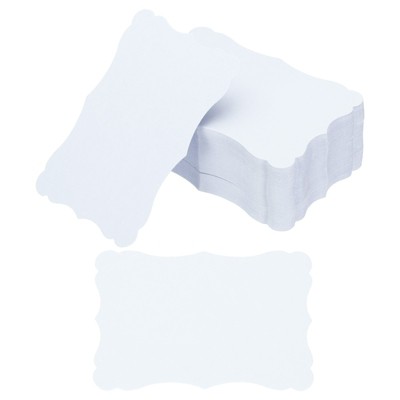 Unique Bargains Paper Mini DIY Gift Double-sided Blank Index Flash Cards 200 Pcs