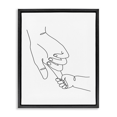Stupell Industries Baby Hands Holding Index Finger, 17" x 21"