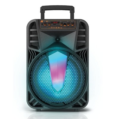TOPTECH BRAZE-12 12" Portable Bluetooth Speaker, Disco Lights, Mic, Karaoke