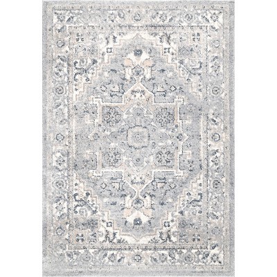 Nuloom Gena Distressed Transitional Medallion Indoor Area Rug