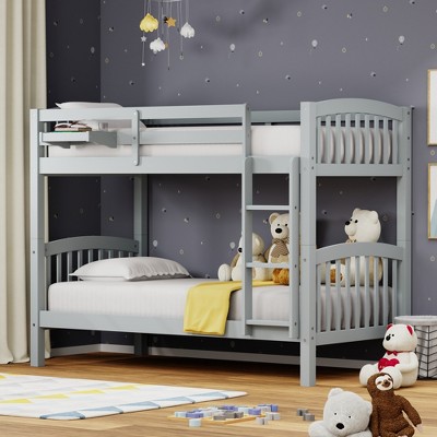 Glenwillow Home Arca Solid Wood Twin Over Twin Bunk Bed