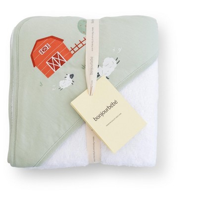 SARO XL Cape Towel - 100% Cotton Jersey, Absorbent, Hooded Bath Towel for Babies & Kids 0-5 Years