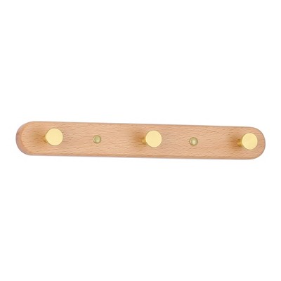 REGALWOVEN Entryway Bedroom Metal Wood Wall-mounted Hat Coat Rack 11.8x1.6in 1 Pc