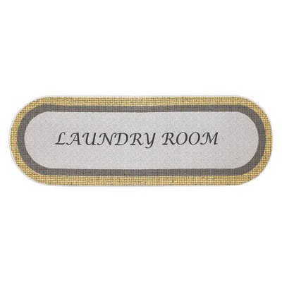 Sussexhome Non Skid Cotton Washable Laundry Room Indoor Runner Rug, 20" x 59"