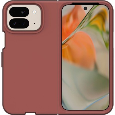 OtterBox Google Pixel 9 Pro Fold Thin Flex Series Case- Red Clay: Solid Plastic Protective Cover