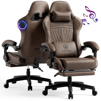 GTPLAYER ACE-Pro Gaming Chair with Speakers, Video Game Chair with Footrest
