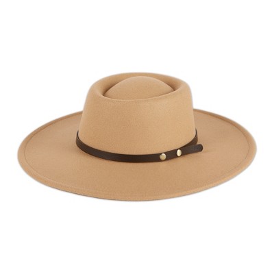 Hadley Wren Oakley Wide Brim Hat -Tan
