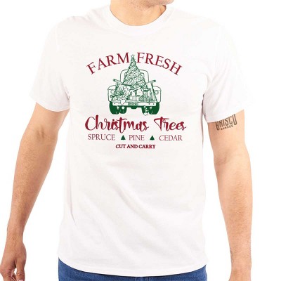 Farm Fresh Christmas Trees Truck Graphic T Shirt Men or Women Brisco Brands