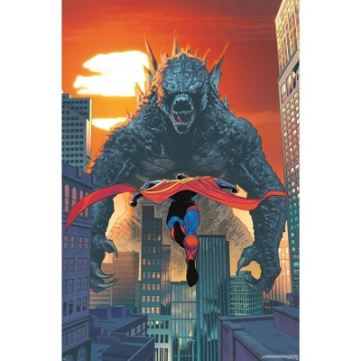 Trends International Justice League vs. Godzilla vs. Kong - Superman & Godzilla Unframed Wall Poster Prints