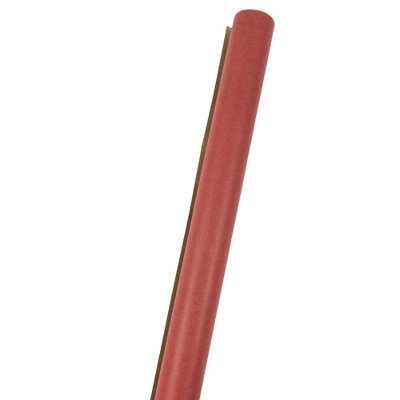 JAM PAPER Gift Wrap - Kraft Wrapping Paper - 50 Sq Ft Total - Red Kraft Paper - 2 Rolls/Pack