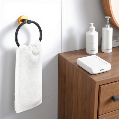 Multicolored 3-Piece Versatile Aluminum Towel Bar Set for Bathrooms - 16 to 27 Inches Adjustable