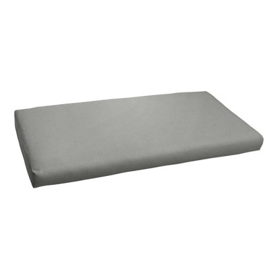 40"x17" Outdura Indoor/Outdoor Bench Cushion Smoke - Sorra Home: UV-Resistant, Zippered