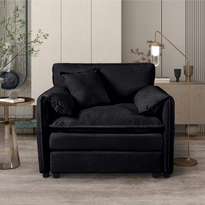 Oversized Sofa Chair, Modern Chair Accent With 1 Toss Pillow, Modular Sectional Sofa For Living Room, Arm Chair-Cuddlewood