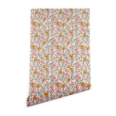 Emanuela Carratoni 70s Floral Theme Wallpaper