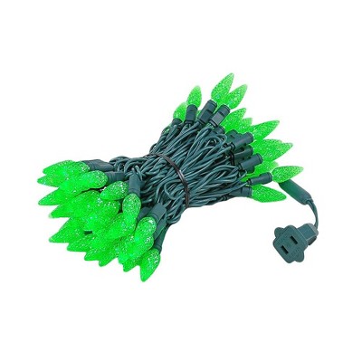 Novelty Lights 24 Feet 70 LED True Twinkle Outdoor Christmas String, 100% Twinkle C6 LED on Green Wire, UL Listed, Connectable