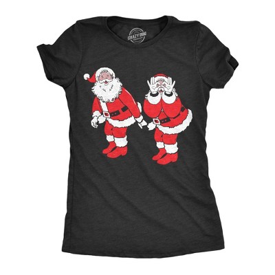 Womens Griddy Dance Santa T Shirt Funny Xmas Viral Dancing St Nick Joke Tee for Ladies - Crazy Dog Women's T Shirt Gift For Christmas
