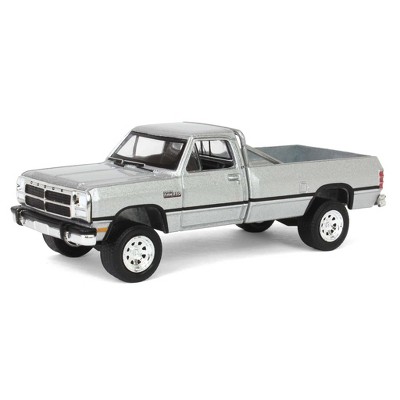 1/64 1992 Dodge Ram D250 Power Ram Lifted Rollbar Silver All-Terrain 16 35290-F