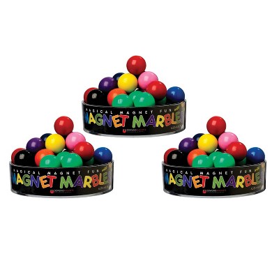 Dowling Magnets® 20 Magnet Marbles, Assorted Colors, 3 Packs