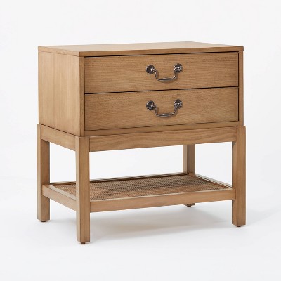 Elmira Traditional Nightstand with Storage Drawers Brown - Threshold™ designed with Studio McGee