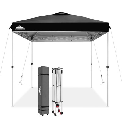 EAGLE PEAK 8x8ft Pop Up Canopy Tent Instant Outdoor Canopy with Wheeled Bag