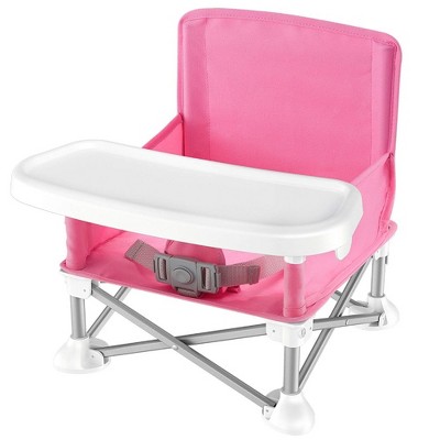 SereneLife Baby Booster Seat - Portable Folding High Chair with Tray