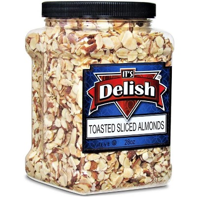 Toasted Sliced Almonds by It's Delish, 28 OZ Jumbo Container