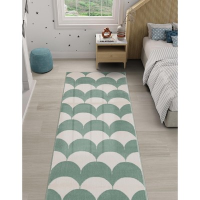 Unique Loom Whimsy Kids Arches Geometric Washable Indoor Woven Area Rug