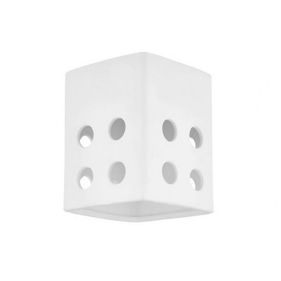 Mitzi Tatum 1 - Light Flush Mount in  Aged Brass/Ceramic Raw Matte White
