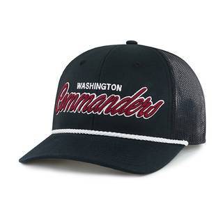 NFL Washington Commanders Scrawl Hat: Snapback Mesh Baseball Cap