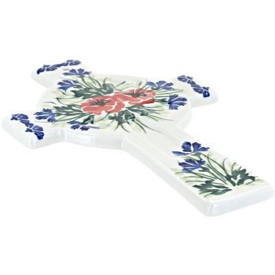 Blue Rose Polish Pottery 69A WR Unikat Cross