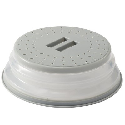 The Lakeside Collection Collapsible Microwave Splatter Guard - Collapsible Splatter Guard Gray