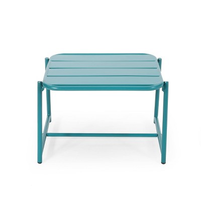 Christopher Knight Home Cowan Outdoor Side Table Iron Matte