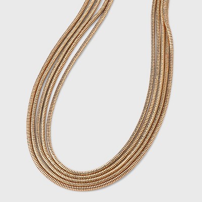 Row Chain Necklace - A New Day™ Gold