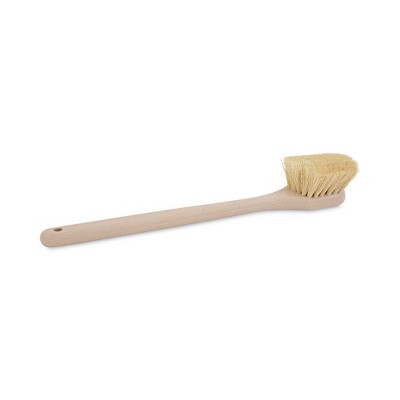 Boardwalk - 20 in. Tampico Fill, Long Tan Handle Utility Brush