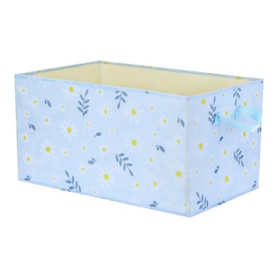 Unique Bargains Fabric Collapsible Printed Storage Bins with Handles