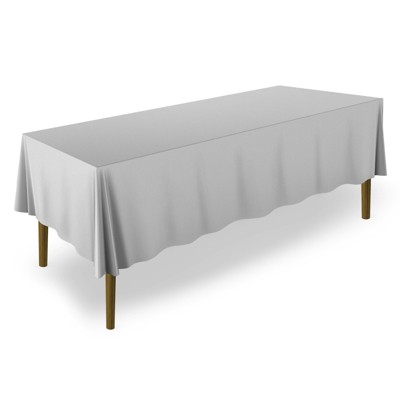 Lann's Linens 5-Pack Rectangular Polyester Fabric Tablecloth for Wedding, Banquet, Restaurant
