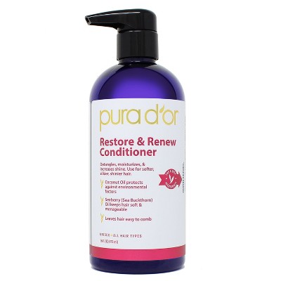 Pura d'or Restore & Renew Conditioner - 16 fl oz