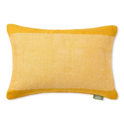 TOWN & COUNTRY TERRA Alara Solid Border Handcrafted Indoor Outdoor Decorative Pillow