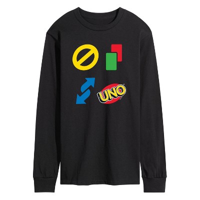 Men's - UNO - Men's Long Sleeve T-Shirt Long Sleeve Graphic T-Shirt