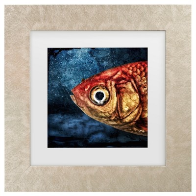 Trademark Fine Art - Piet Flour Isidor The Goldfish Matted Framed Art