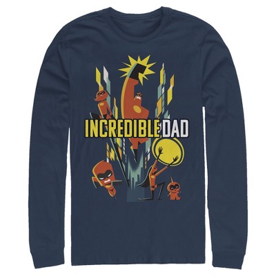 Men's The Incredibles 2 Modern Incredible Dad Long Sleeve Shirt