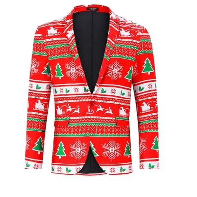 Clearlove Tuxedo Jackets One Button Slim Fit Formal Suits Blazer with Bow Tie Formal Blazer