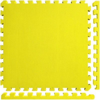 Meister X-Thick 1.5" Interlocking 16 Tiles Gym Floor Mat - Yellow