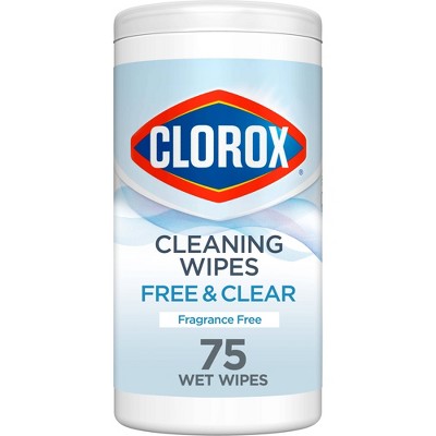 Clorox Free & Clear Wipes - 75ct
