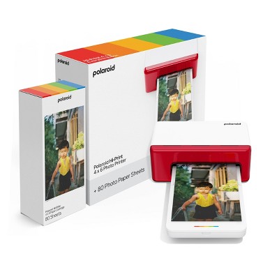 Polaroid Hi-Print 4x6 Printer Bundle: Instant Camera with Automatic Focus